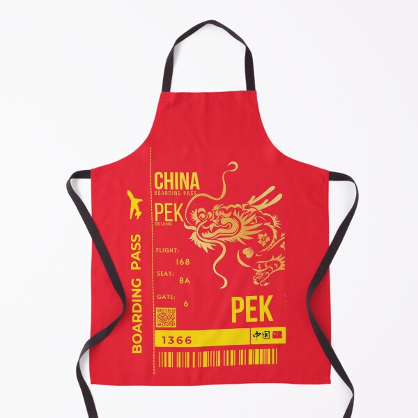 Item preview, China Boarding Pass Cute Dragon Stylized designed and sold by InkWhirl.