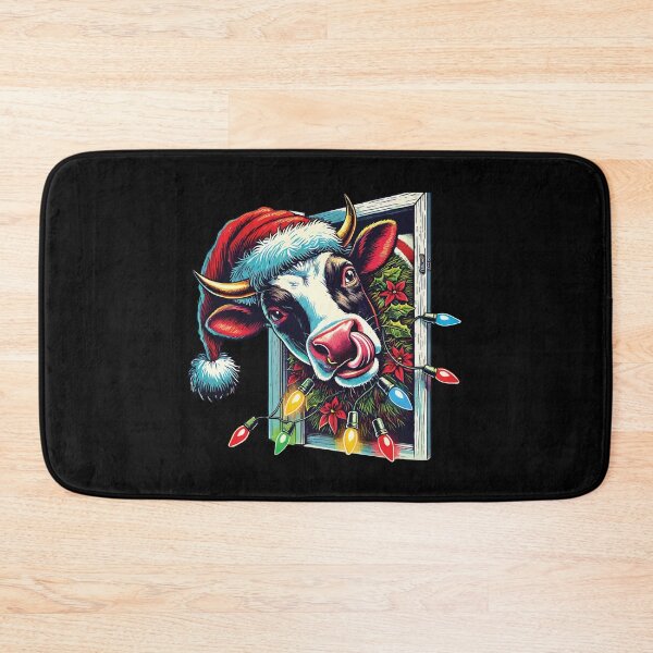 Item preview, Funny Christmas Cow With Lights designed and sold by LuminOrb.
