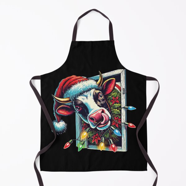 Item preview, Funny Christmas Cow With Lights designed and sold by LuminOrb.