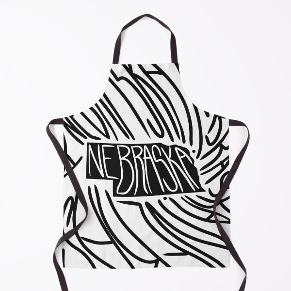 Item preview, Nebraska State - NE Map and Flag - Black and White - Typography USA Cornhusker State designed and sold by Ranggasme.