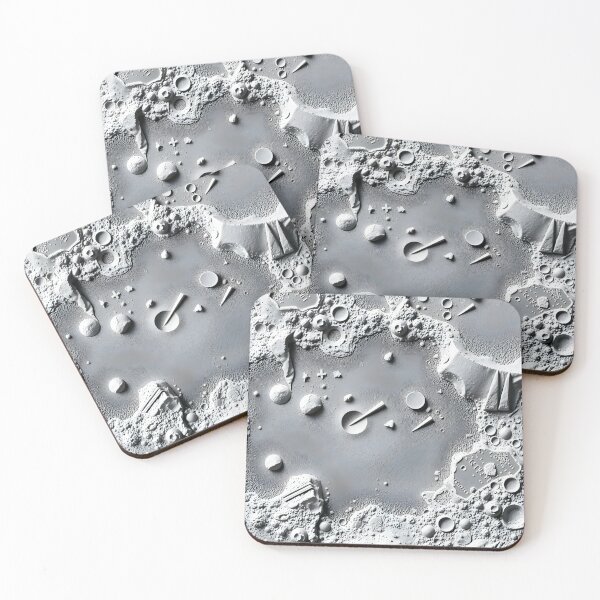 Item preview, Moon surface abstract pattern designed and sold by PineSunStudio.