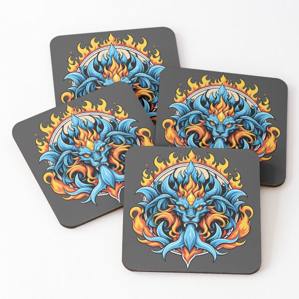 Item preview, abstract beast of fire and water designed and sold by danolo.