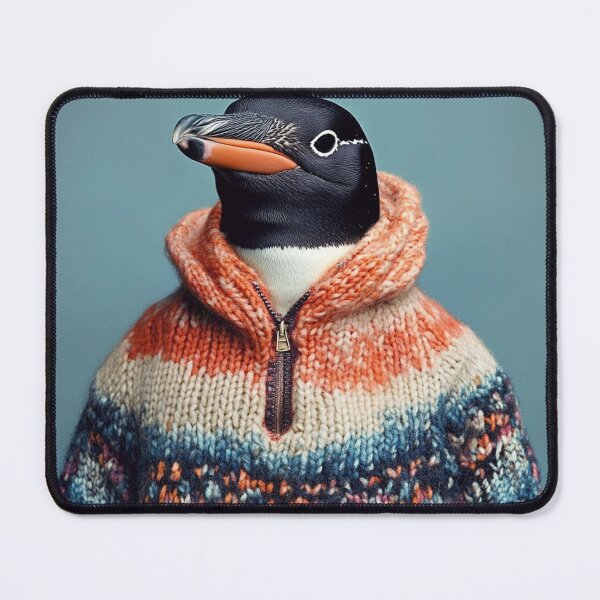 Item preview, Penguin In Knitted Jumper designed and sold by HardysHouse.