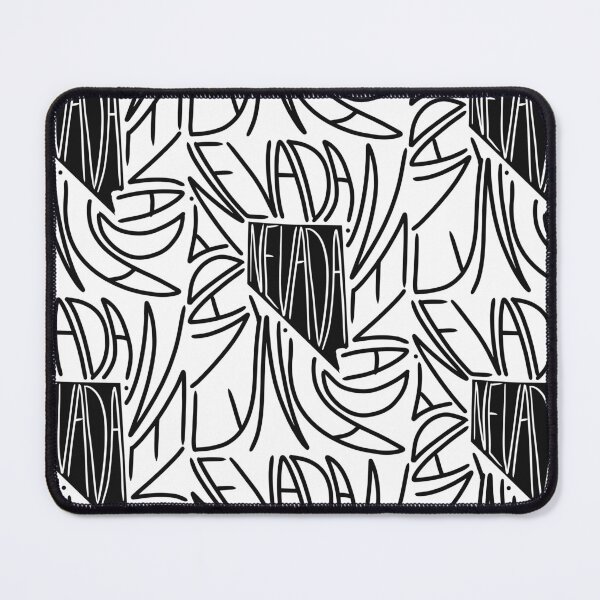 Item preview, Nevada State - NV Map and Flag - Black and White - Typography USA America the Silver State designed and sold by Ranggasme.