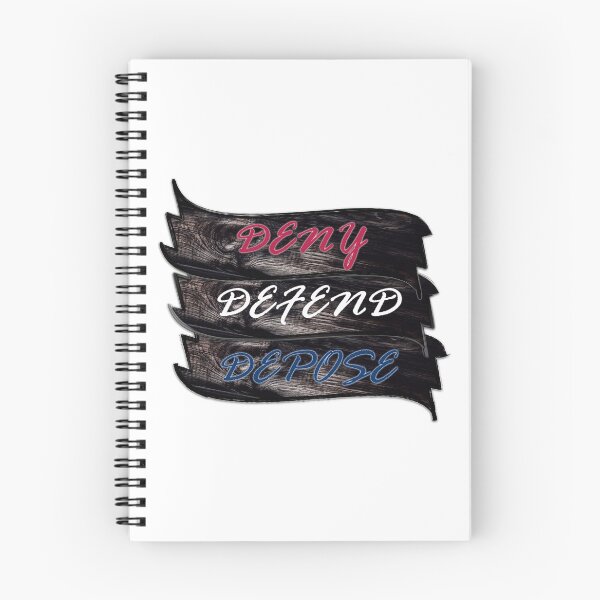 Item preview, Deny, Defend, Depose wooden style banner designed and sold by chazmundo.