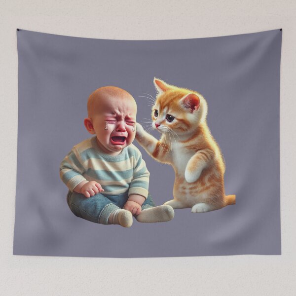 Item preview, Comforting Whiskers: A Tender Moment designed and sold by Catsmoment.