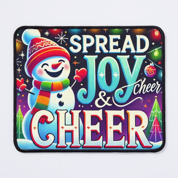 Item preview, Spread Joy and Cheer Snowman Design designed and sold by PixelMuse2024.
