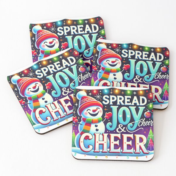 Item preview, Spread Joy and Cheer Snowman Design designed and sold by PixelMuse2024.