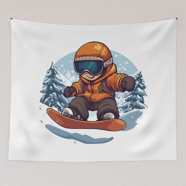 Item preview, Snowboarding Adventures: Cool Kid Style designed and sold by SakkharinT-Cad.