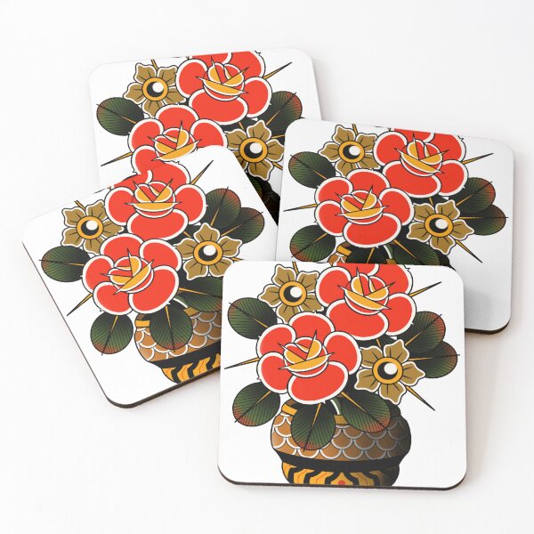 Item preview, Flat flowers designed and sold by mazalloink.