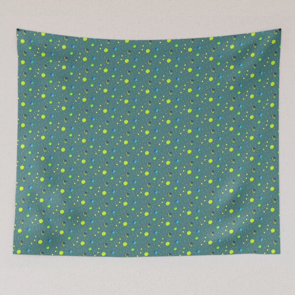Item preview, Deep turquoise creative polka dot photo pattern | Teal green artistic photography dots designed and sold by lausn.