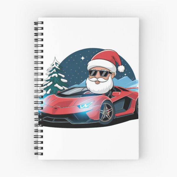 Item preview, Cool Santa in Sports Car Christmas Sticker designed and sold by lubushop1.