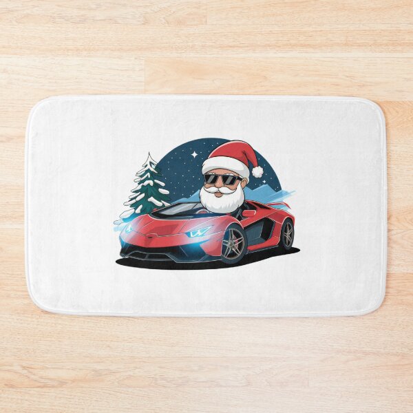 Item preview, Cool Santa in Sports Car Christmas Sticker designed and sold by lubushop1.