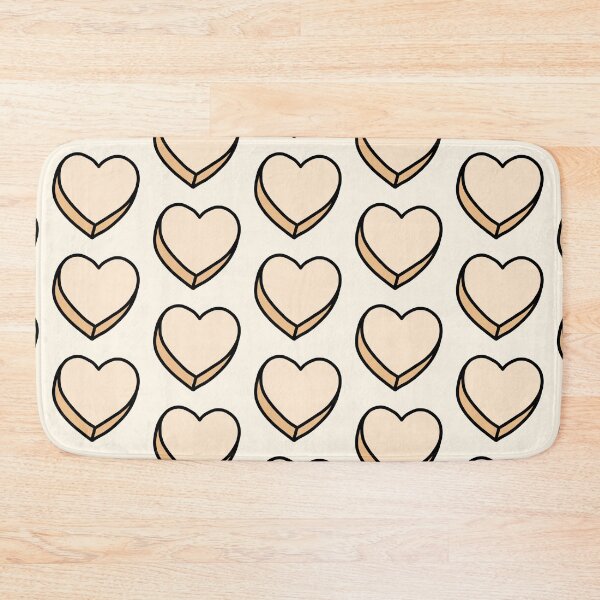 Item preview, beige heart, cute geometric heart, friendship emoji designed and sold by folklorewhisper.