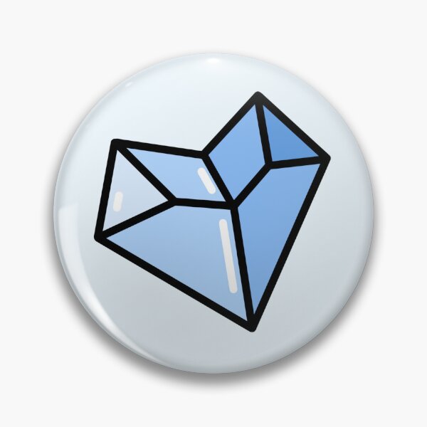 Item preview, blue heart, cute geometric heart, emoji designed and sold by folklorewhisper.