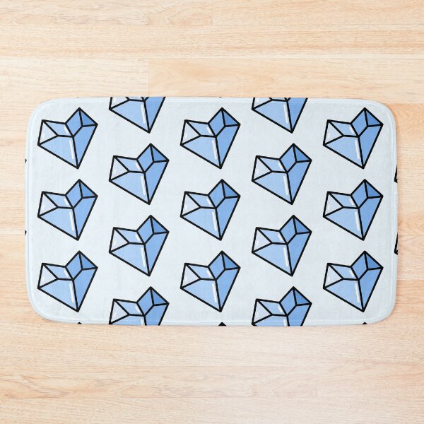 Item preview, blue heart, cute geometric heart, emoji designed and sold by folklorewhisper.