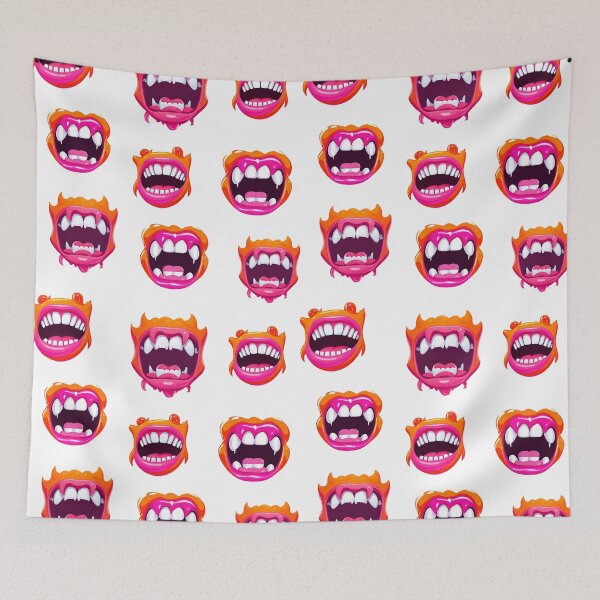 Item preview, Cartoon Monster Mouth Pattern 2 designed and sold by Tom-Johnson.