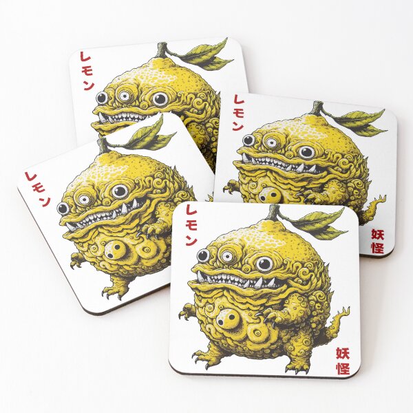Item preview, Three-Eyed Sour Lemon Fruit Yokai Design designed and sold by Yokai-Infinity.