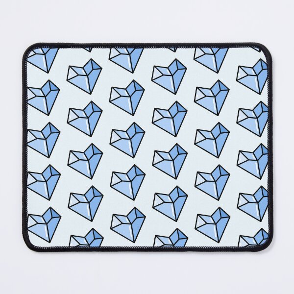 Item preview, blue heart, cute geometric heart, emoji (Matte Edition) designed and sold by folklorewhisper.