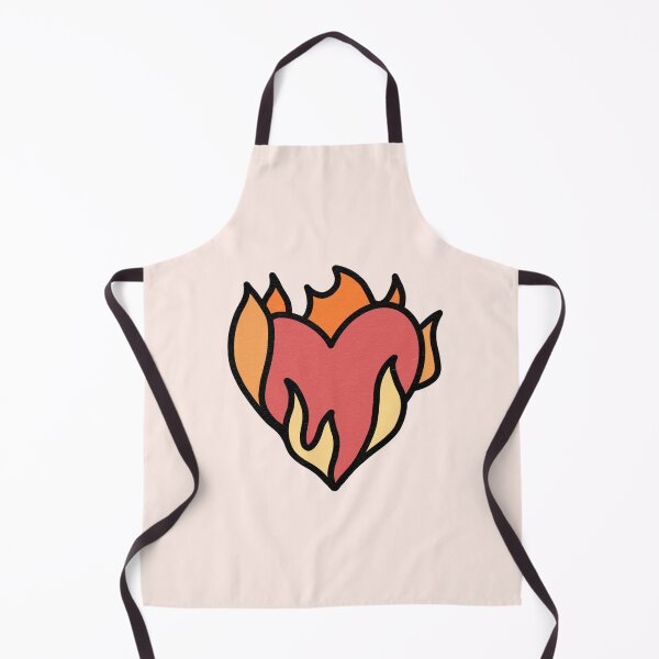 Item preview, cute fire heart, heart on fire, emoji (Matte Edition) designed and sold by folklorewhisper.