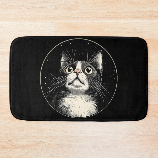 Item preview, Curious Cat Staring at the Stars designed and sold by MOONE FLOWER.