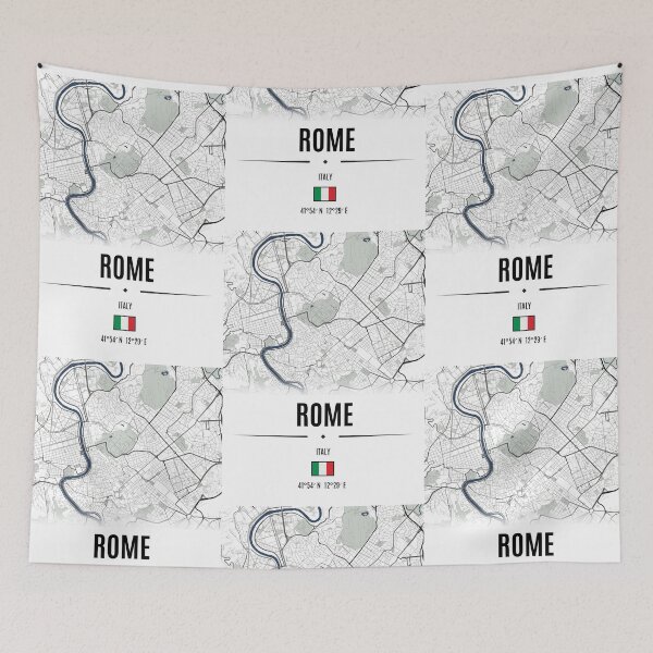 Item preview,  Rome and Italy Map Art – Detailed Wall Decor for Home & Study designed and sold by Psycho-Crazy.