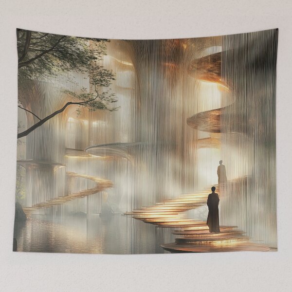 Item preview, Ethereal Waterfall Pathway designed and sold by bloorose.
