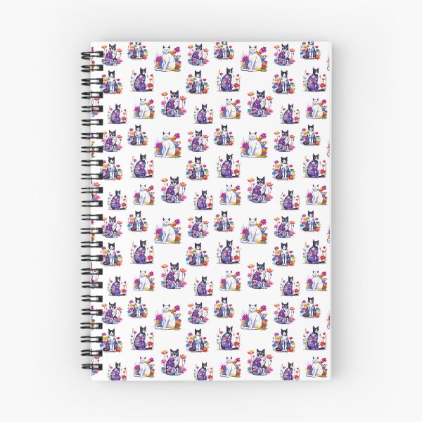 Item preview, Lotus Dreams: Cat in Colorful Bloom Pattern 3 designed and sold by Tom-Johnson.