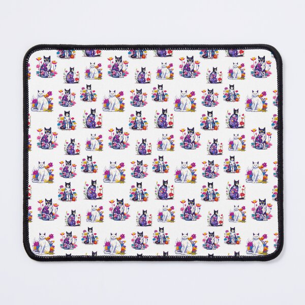 Item preview, Lotus Dreams: Cat in Colorful Bloom Pattern 3 designed and sold by Tom-Johnson.