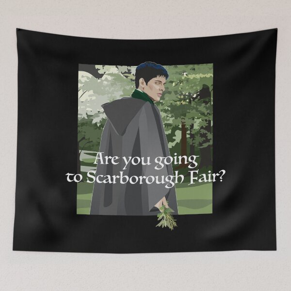 Item preview, Are you going to Scarborough Fair? forest druid & folk song quote designed and sold by kobyakov.