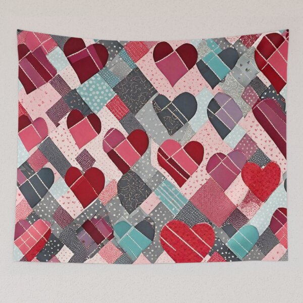 Item preview, Love Stitch Heart Quilt Pattern Delight 3 designed and sold by Tom-Johnson.