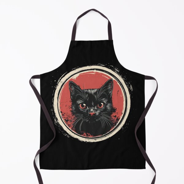 Item preview, Mystic Black Cat with Fiery Eyes designed and sold by MOONE FLOWER.