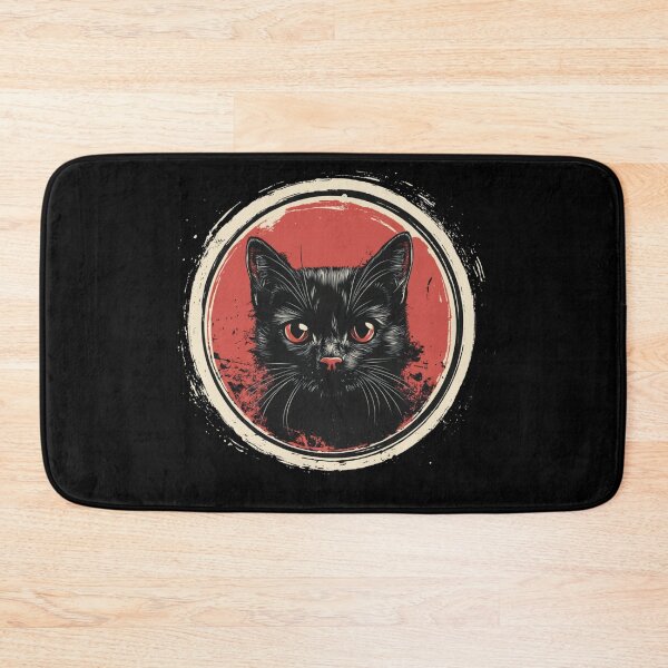 Item preview, Mystic Black Cat with Fiery Eyes designed and sold by MOONE FLOWER.