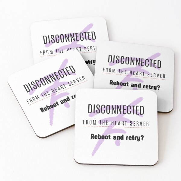 Item preview, Disconnected From The Heart Server A Reflection In Black White And Purple designed and sold by SplashTastic.