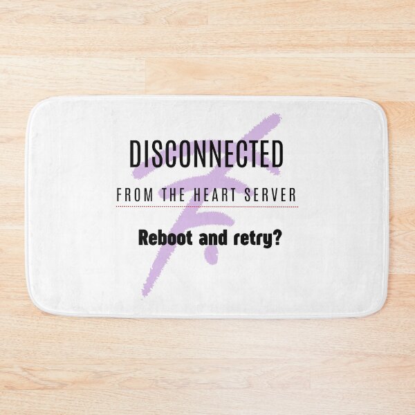 Item preview, Disconnected From The Heart Server A Reflection In Black White And Purple designed and sold by SplashTastic.