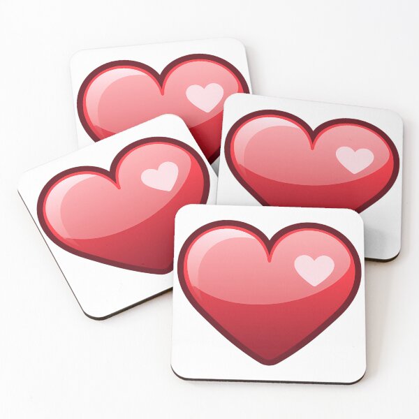 Item preview, Glossy Red Heart Icon Design designed and sold by ZetaDream.
