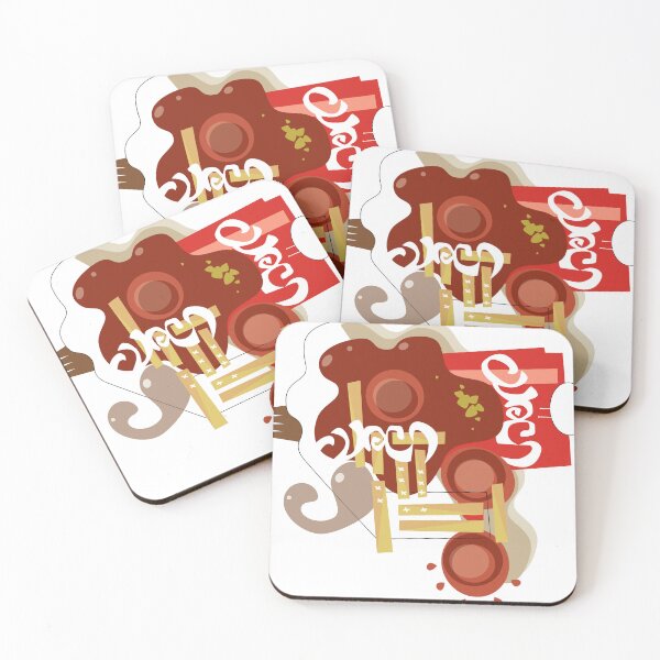 Item preview, Shapes of French fries, currywurst and Coke designed and sold by Claus Stephan.