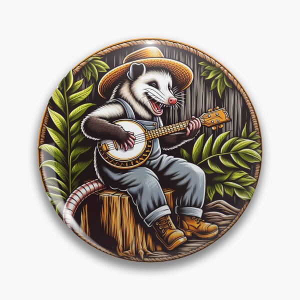 Item preview, Funny Opossum Playing Banjo Shirt. designed and sold by zingbing.