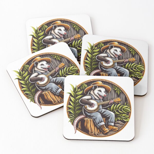 Item preview, Funny Opossum Playing Banjo Shirt. designed and sold by zingbing.