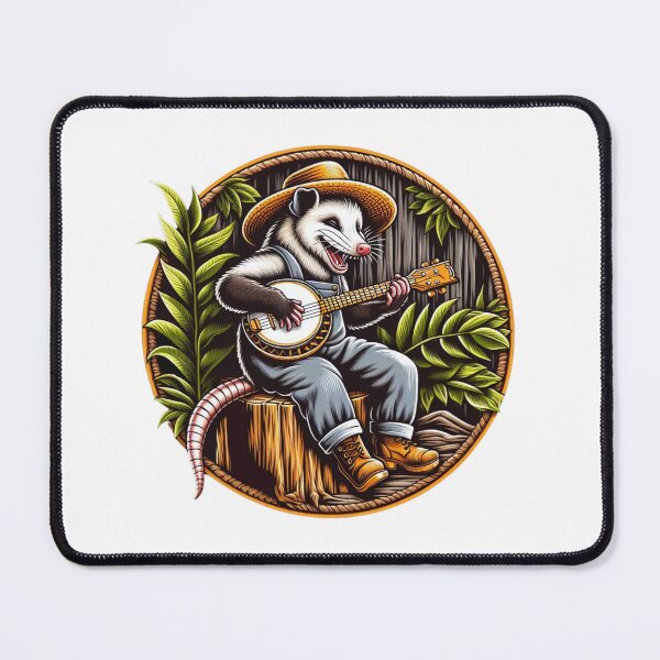 Item preview, Funny Opossum Playing Banjo Shirt. designed and sold by zingbing.
