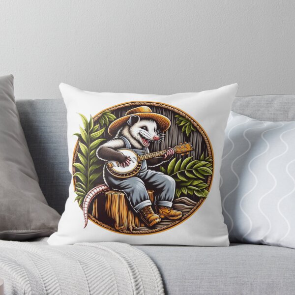 Item preview, Funny Opossum Playing Banjo Shirt. designed and sold by zingbing.