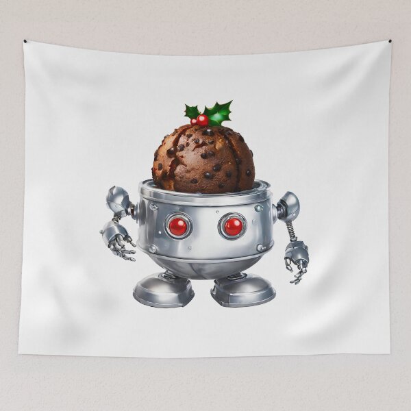 Item preview, Metallic Robot Serving Holiday Treat 4 designed and sold by Tom-Johnson.