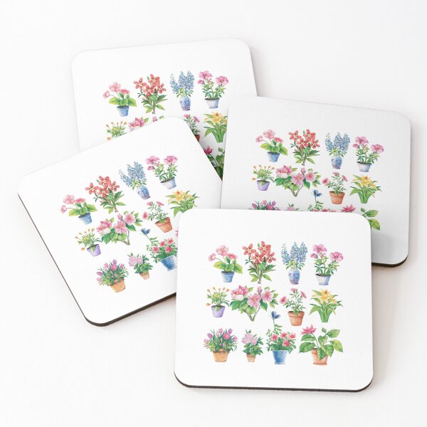 Item preview, set of flower buckets designed and sold by DigiHouse.