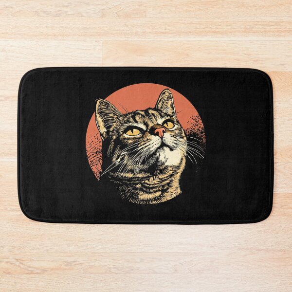 Item preview, Black cat enjoying sunset designed and sold by MOONE FLOWER.