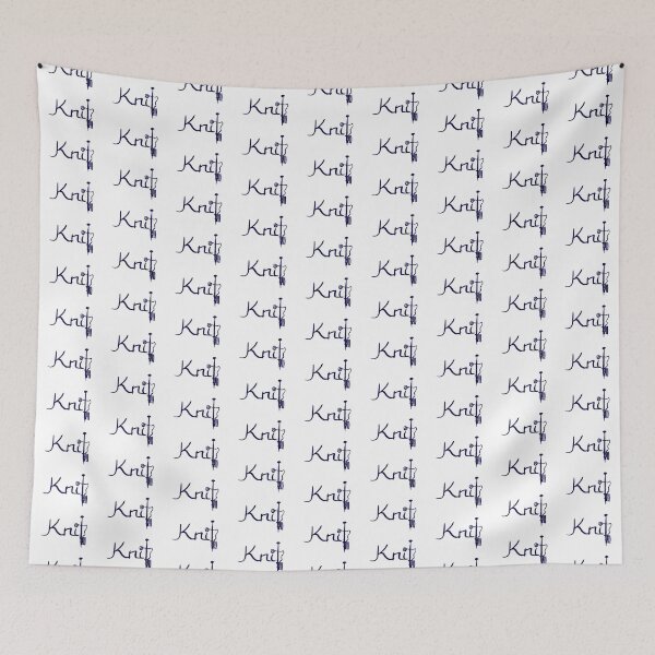 Item preview, Knitted Needles Navy Blue designed and sold by MagentaTwilight.
