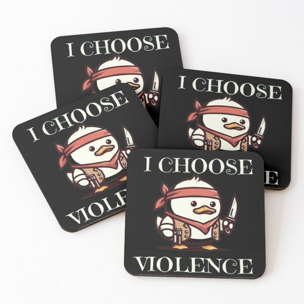 Item preview, I Choose Violence Funny Duck designed and sold by Fictio ⭐​⭐​⭐​⭐​⭐​.