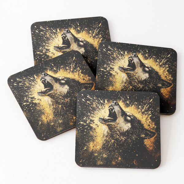 Item preview, Golden Wild Wolf designed and sold by AWAdesign.