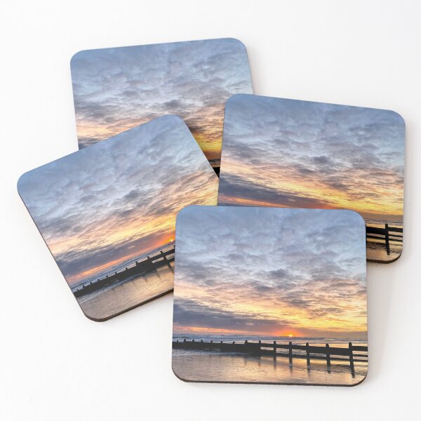 Item preview, December Sunrise on Blyth Beach - Portrait designed and sold by Violaman.