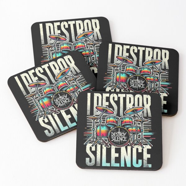 Item preview, I Destroy Silence Drums designed and sold by SztylishDesigns.