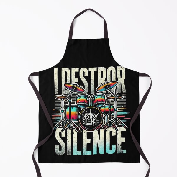 Item preview, I Destroy Silence Drums designed and sold by SztylishDesigns.